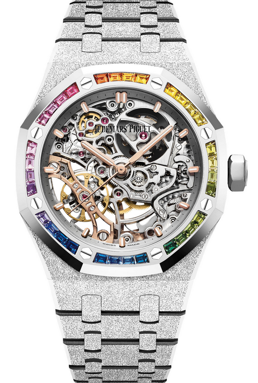 AAA Replica Audemars Piguet Royal Oak Frosted Gold Double Balance Wheel Openworked Watch 15468BC.YG.1259BC.01